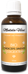 Bio  Cordyceps sinensis Flüssigextrakt in der 50 ml Flasche