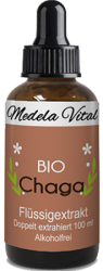Bio Chaga Flüssigextrakt in der 50 ml Flasche
