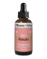 Bio Reishi Flüssigextrakt in der 50 ml Flasche