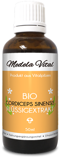 Bio  Cordyceps sinensis Flüssigextrakt in der 50 ml Flasche