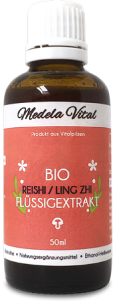 Bio Reishi Flüssigextrakt in der 50 ml Flasche