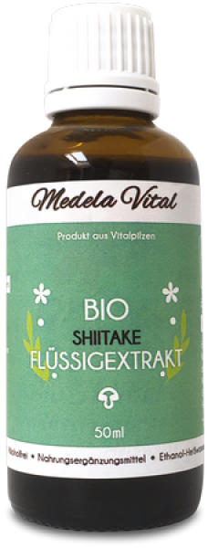 Bio Shiitake Flüssigextrakt in der 50 ml Flasche