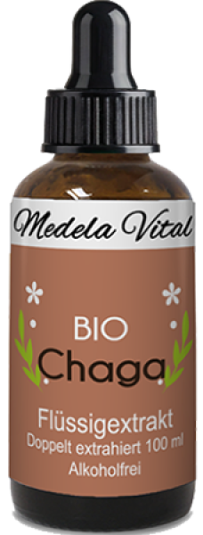 Bio Chaga Flüssigextrakt in der 50 ml Flasche
