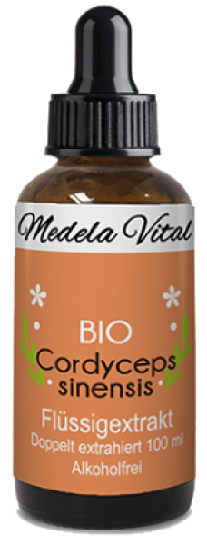 Bio  Cordyceps sinensis Flüssigextrakt in der 50 ml Flasche