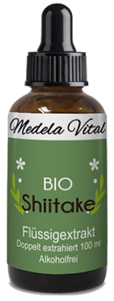 Bio Shiitake Flüssigextrakt in der 50 ml Flasche